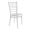 Καρέκλα Tiffany Ι pakoworld pp σε λευκή απόχρωση 38.5x46.5x87εκ