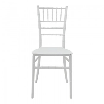Καρέκλα Tiffany Ι pakoworld pp σε λευκή απόχρωση 38.5x46.5x87εκ