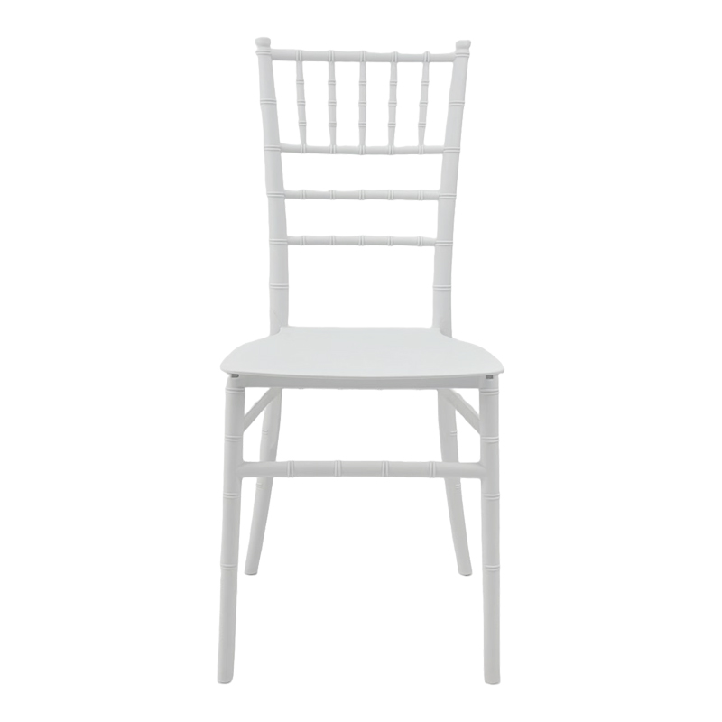 Καρέκλα Tiffany Ι pakoworld pp σε λευκή απόχρωση 38.5x46.5x87εκ