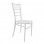 Καρέκλα Tiffany Ι pakoworld pp σε λευκή απόχρωση 38.5x46.5x87εκ