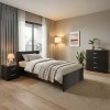 Σετ Κρεβατοκάμαρας Athos Wenge με Κρεβάτι 90x190εκ Σετ 3τεμ