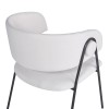 Πολυθρόνα Rachele I pakoworld μπεζ ύφασμα-πόδι μαύρο μέταλλο 52x65x79εκ
