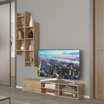 Σύνθετο σαλονιού Sarona pakoworld oak 150x35x160εκ