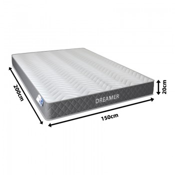 Στρώμα Dreamer pakoworld pocket spring διπλής όψης 20cm 150x200εκ