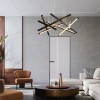 Φωτιστικό οροφής Luminis pakoworld led μέταλλο μαύρο 85x85x40εκ