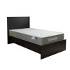 Κρεβάτι με στρώμα Athos-Dreamer pakoworld wenge 90x190εκ