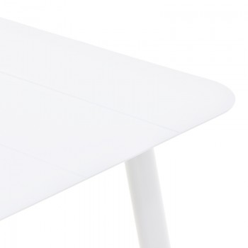 Τραπέζι Vista pakoworld αλουμίνιο σε λευκη απόχρωση 150x80x72εκ