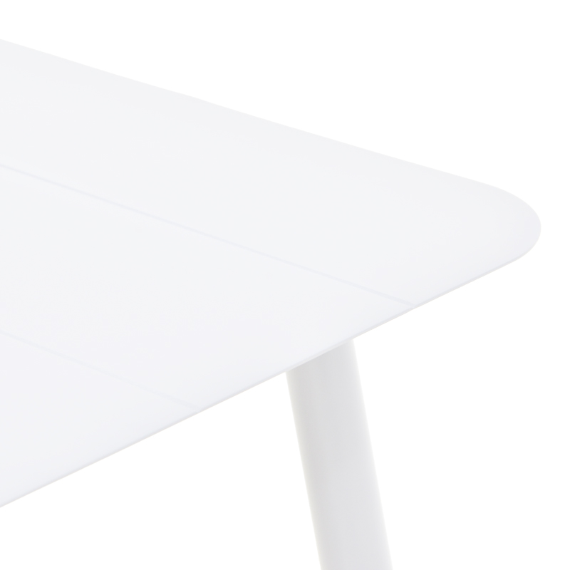 Τραπέζι Vista pakoworld αλουμίνιο σε λευκη απόχρωση 150x80x72εκ