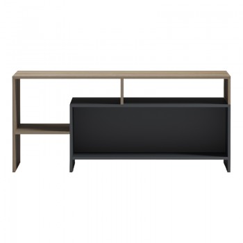 Τραπέζι σαλονιού Consa pakoworld sonoma - ανθρακί 120x60x52.8εκ