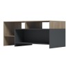 Τραπέζι σαλονιού Consa pakoworld sonoma - ανθρακί 120x60x52.8εκ