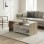 Τραπέζι σαλονιού Consa pakoworld sonoma - λευκό 120x60x52.8εκ
