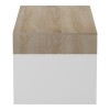 Τραπέζι σαλονιού Consa pakoworld sonoma - λευκό 120x60x52.8εκ