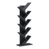 Βιβλιοθήκη Fyllo pakoworld ανθρακί 50x25x141.5εκ