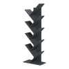 Βιβλιοθήκη Fyllo pakoworld ανθρακί 50x25x141.5εκ