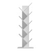 Βιβλιοθήκη Fyllo pakoworld λευκό 50x25x141.5εκ