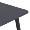 Τραπέζι Vista pakoworld αλουμίνιο σε μαύρη απόχρωση 120x70x72εκ