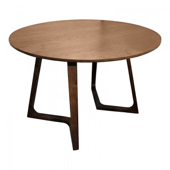 Τραπέζι Sedria pakoworld mdf καρυδί Φ120x75εκ