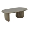 Τραπέζι σαλονιού Flute pakoworld wenge μασίφ ξύλο μάνγκο 130x65x40εκ