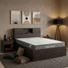Κρεβάτι με στρώμα Olympus-Dreamer pakoworld wenge 120x200εκ