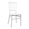 Καρέκλα Napoleon pakoworld pp λευκή 38,5x46,5x89εκ