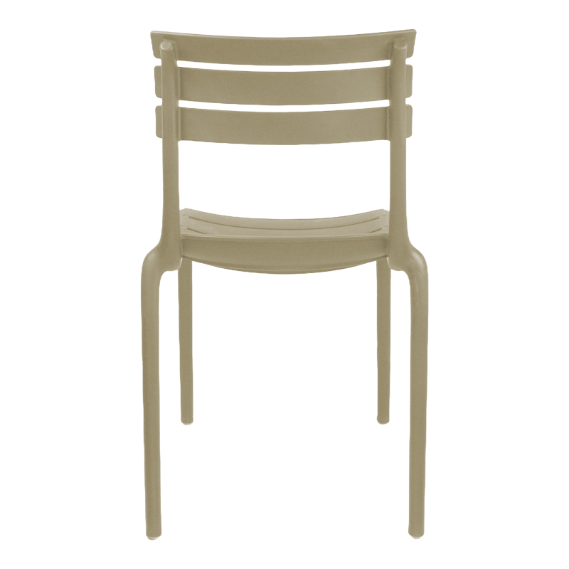 Καρέκλα Almea pakoworld στοιβαζόμενη pp cappuccino 42.5x55.5x82εκ