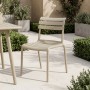 Καρέκλα Almea pakoworld στοιβαζόμενη pp cappuccino 42.5x55.5x82εκ