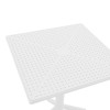 Τραπέζι Groovy pakoworld pp διατρητο λευκό 60x60x76εκ