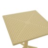 Τραπέζι Groovy pakoworld pp διατρητο cappuccino 60x60x76εκ