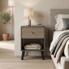 Κομοδίνο Tuscany pakoworld sonoma-ανθρακί 40x40x55εκ