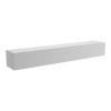 Έπιπλο τηλεόρασης επιτοίχιο με Led Rival pakoworld λευκό 210x35x30εκ