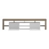 Έπιπλο τηλεόρασης Liner pakoworld sonoma-λευκό 210x40x50εκ