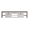 Έπιπλο τηλεόρασης Liner pakoworld sonoma-λευκό 210x40x50εκ
