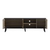 Έπιπλο τηλεόρασης Tuscany pakoworld sonoma-ανθρακί 180x41x51εκ