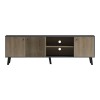 Έπιπλο τηλεόρασης Tuscany pakoworld sonoma-ανθρακί 180x41x51εκ