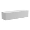 Έπιπλο τηλεόρασης επιτοίχιο με Led Rival pakoworld λευκό 120x35x30εκ