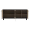 Μπουφές Tuscany pakoworld sonoma-ανθρακί 180x40x78.6εκ