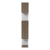 Βιβλιοθήκη Mito pakoworld sonoma - λευκό 108.5x25x161εκ