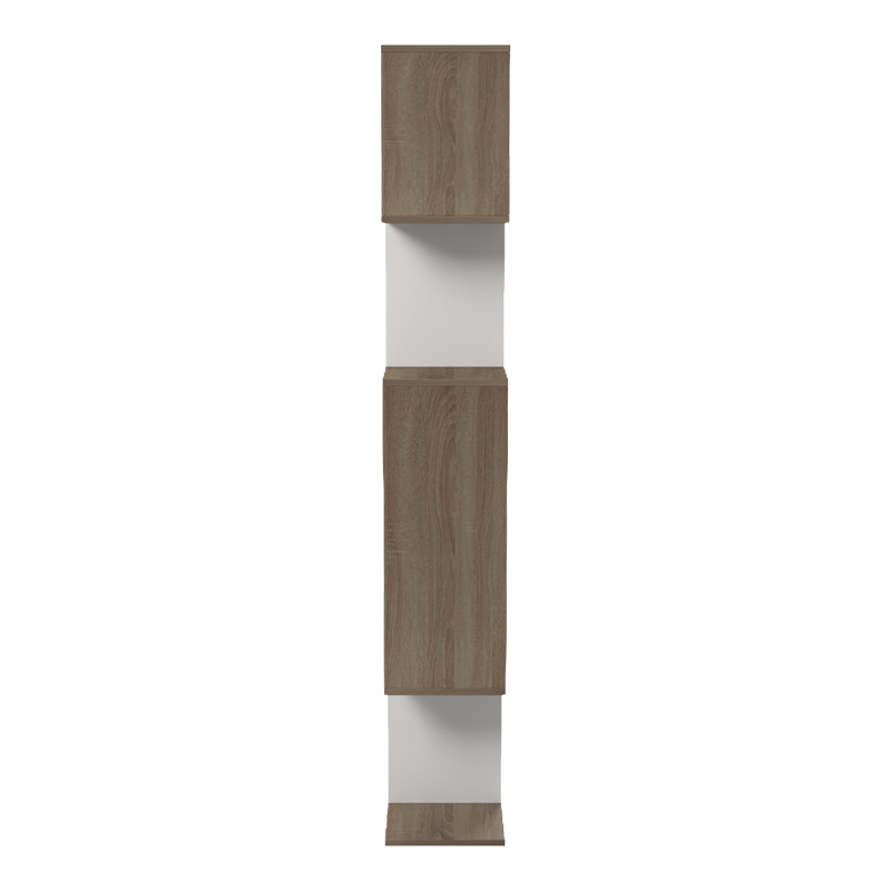 Βιβλιοθήκη Mito pakoworld sonoma - λευκό 108.5x25x161εκ