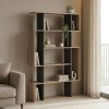Βιβλιοθήκη Mito pakoworld sonoma-ανθρακί 108.5x25x161εκ