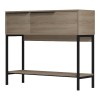 Κονσόλα Nordic pakoworld σε sonoma-μαύρη απόχρωση 90x29,5x76εκ