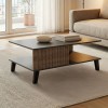 Τραπεζάκι σαλονιού Tuscany pakoworld sonoma-ανθρακί 83x54x34εκ