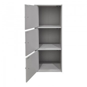 Ντουλάπα-στήλη Wirdia pakoworld ανοιχτό γκρι 30.5x24x71.5εκ