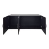 Πατάρι ντουλάπας τρίφυλλο Alvia pakoworld wenge 150x51x60εκ
