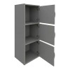 Ντουλάπι-στήλη Soline pakoworld ανοιχτό γκρι 40x34.5x90.5εκ