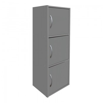Ντουλάπι-στήλη Soline pakoworld ανοιχτό γκρι 40x34.5x90.5εκ