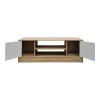 Έπιπλο τηλεόρασης Sasa pakoworld sonoma-λευκό 120x35x41.5εκ