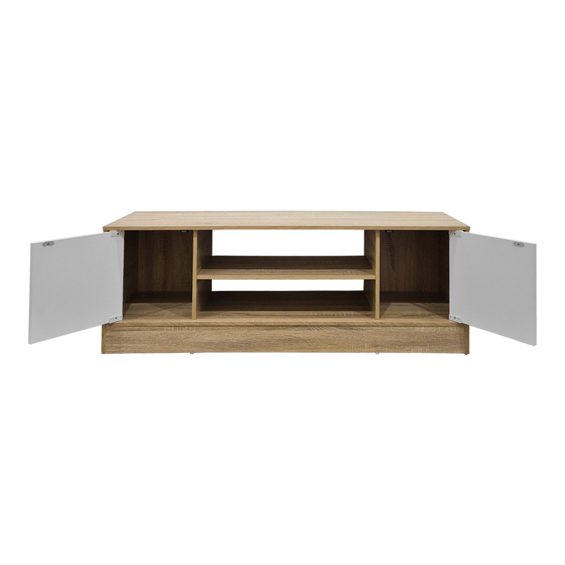 Έπιπλο τηλεόρασης Sasa pakoworld sonoma-λευκό 120x35x41.5εκ