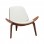 Πολυθρόνα Vilma pakoworld PU μπεζ- plywood καρυδί 90x76.5x74.5εκ