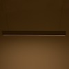 Φωτιστικό οροφής Rafmole pakoworld Led λευκό μέταλλο-ξύλο 120x7.5εκ