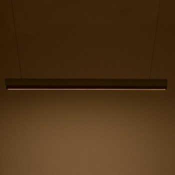 Φωτιστικό οροφής Rafmole pakoworld Led λευκό μέταλλο-ξύλο 120x7.5εκ
